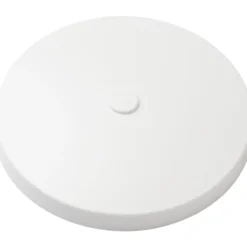 ABB lampeudtag med afdækning, Ø9,7 cm, hvid