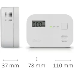 Alecto kuliltealarm med display, lav CO-advarsel