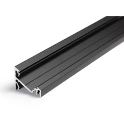 All-Light LED skinne, vinklet, sort