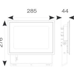 Ansell Lighting Eden projektør, 100W, 4000K