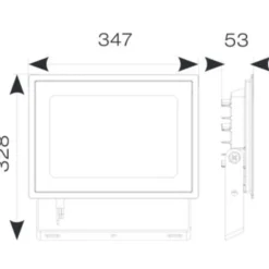 Ansell Lighting Eden projektør, 150W, 3000K