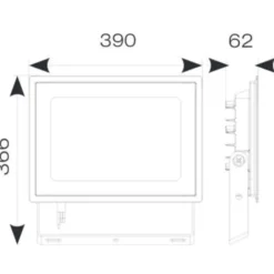 Ansell Lighting Eden projektør, 200W, 3000K