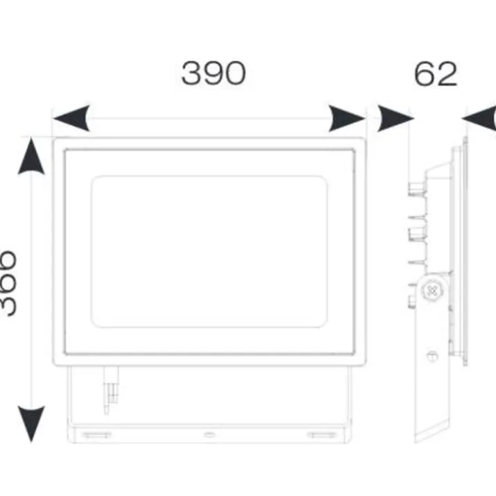 Ansell Lighting Eden projektør, 200W, 3000K