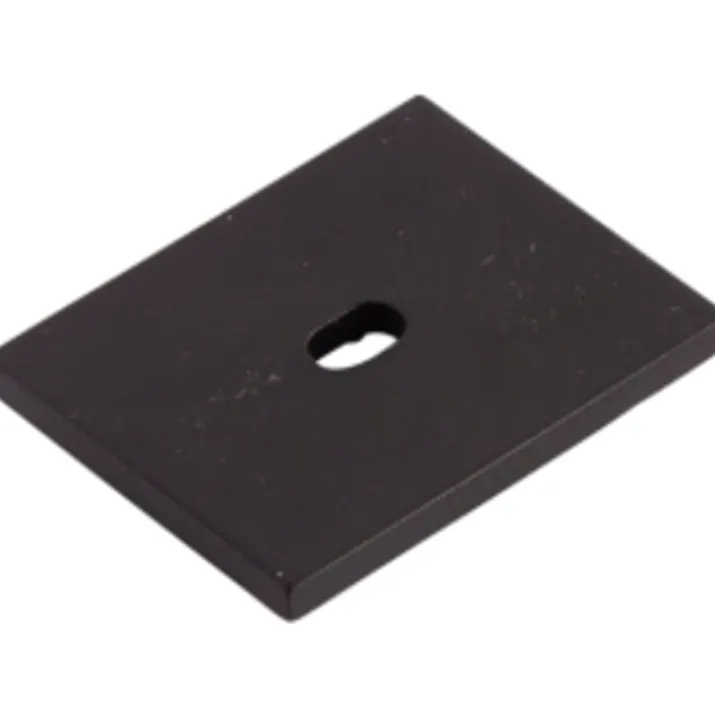 Ansell Lighting endestykke med hul, 26x21,3 mm, sort