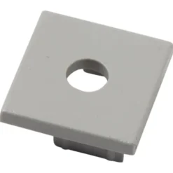 Ansell Lighting endestykke, med hul, 23,1x53 mm, aluminium