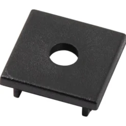Ansell Lighting endestykke, med hul, 23,1x53 mm, sort