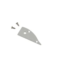 Ansell Lighting endestykke, med hul, 8x17,1 mm, aluminium