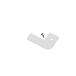 Ansell Lighting endestykke, trappekant, med hul, 26,3x68 mm, hvid