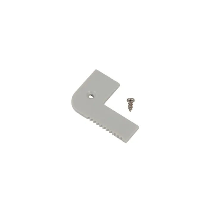 Ansell Lighting endestykke, trappekant, uden hul, 26,3x68 mm, aluminium