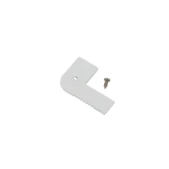 Ansell Lighting endestykke, trappekant, uden hul, 26,3x68 mm, hvid
