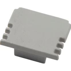 Ansell Lighting endestykke, uden hul, 13x15,9 mm, aluminium