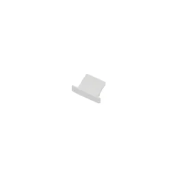 Ansell Lighting endestykke, uden hul, 15x20 mm, hvid