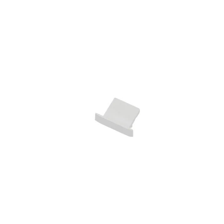 Ansell Lighting endestykke, uden hul, 15x20 mm, hvid