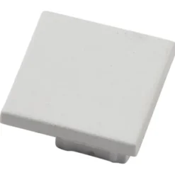 Ansell Lighting endestykke, uden hul, 26,5x46,5 mm, hvid