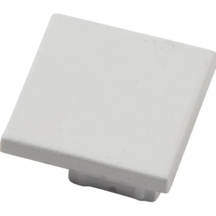 Ansell Lighting endestykke, uden hul, 26,5x46,5 mm, hvid