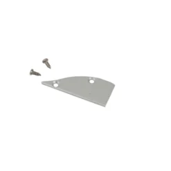 Ansell Lighting endestykke, uden hul, 8x17,1 mm, aluminium