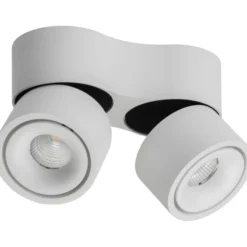 Antidark Easy Mini Double spotlampe, hvid