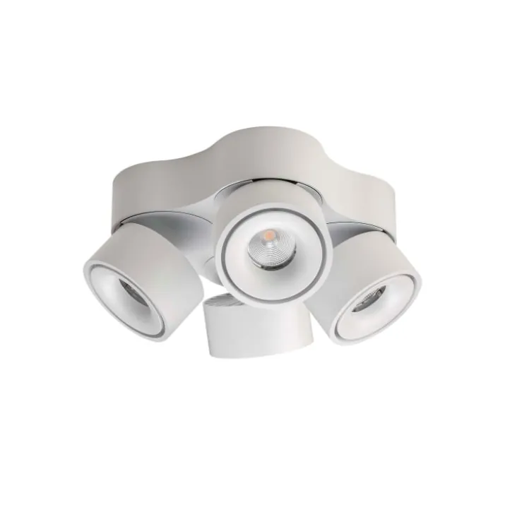 Antidark Easy Quattro spotlampe, sideudgang, hvid