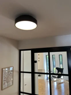 Antidark Luna plafond, Ø26 cm, sort