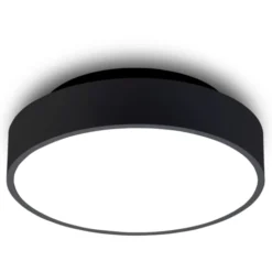 Antidark Luna Uplight plafond, Ø26 cm, sort