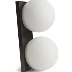 Antidark Palla Mini væg- og loftlampe, titanium, lille model
