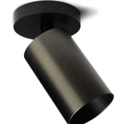 Antidark SpotOn Circle spotlampe, sort/titanium