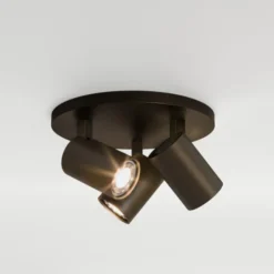 Astro Ascoli Triple Round spotlampe, 3 spots, bronze