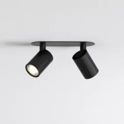 Astro Ascoli Twin spotlampe, 2 spots, sort