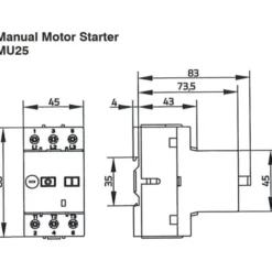 B&J MU25 motorværn, 0,40-0,63 A