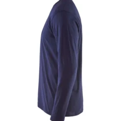 Blåkläder Workwear 35001 langærmet t-shirt, marineblå, str. S