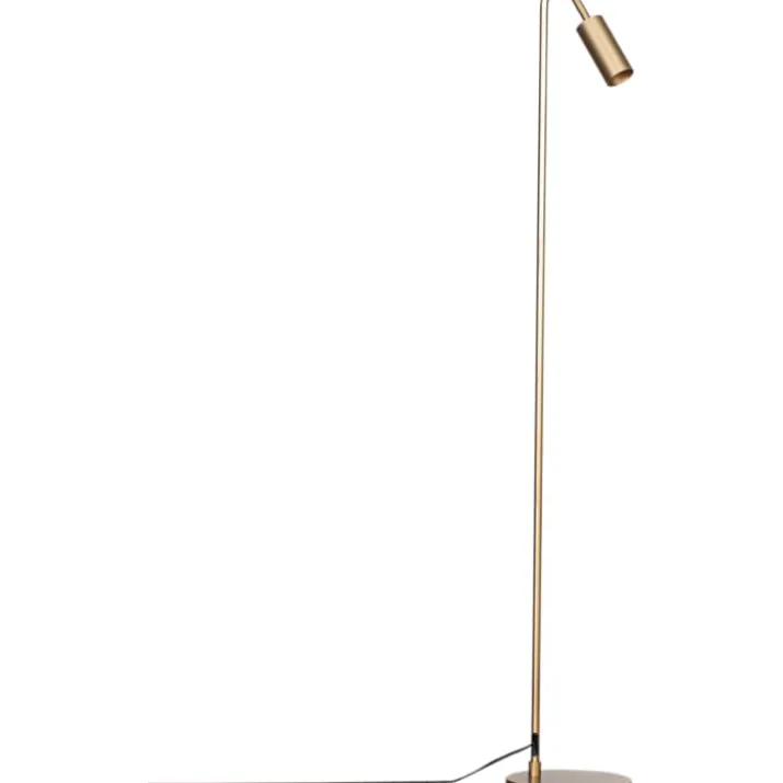 By Rýdens Curve gulvlampe, guld