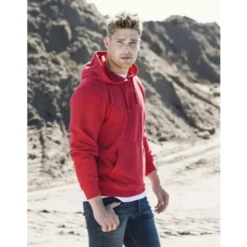Clique Basic hoodie, rød, str. 2XL