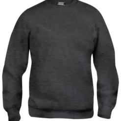 Clique Basic Roundneck sweatshirt, koksgrå meleret, str. 2XL