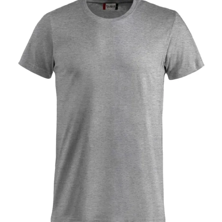 Clique Basic t-shirt, gråmeleret, str. 3XL