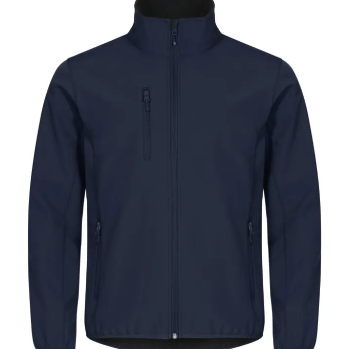 Clique Classic softshell jakke, mørk marineblå, str. 3XL