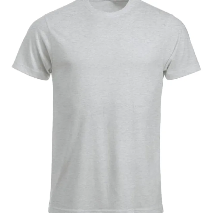 Clique New Classic t-shirt, lysegrå meleret, str. M