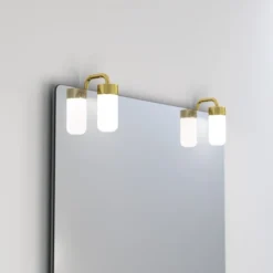 Dansani Lyra spejllampe, messing