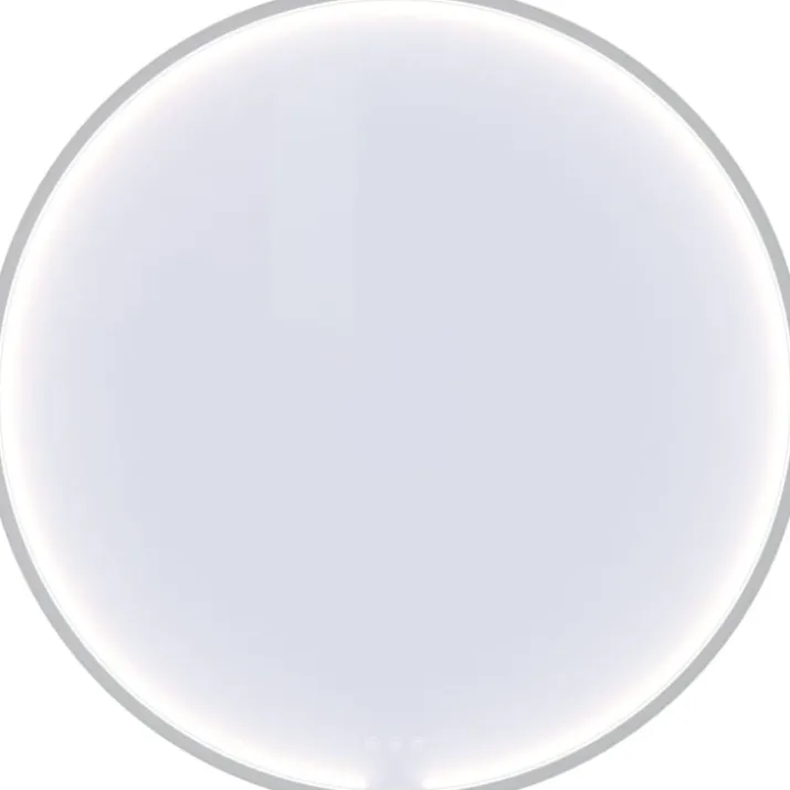 Dansani You Moon spejl med lys, mat hvid, Ø90 cm