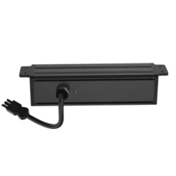 Deltaco underbordsstikdåse, 3 stikkontakter, A+C USB-oplader, sort
