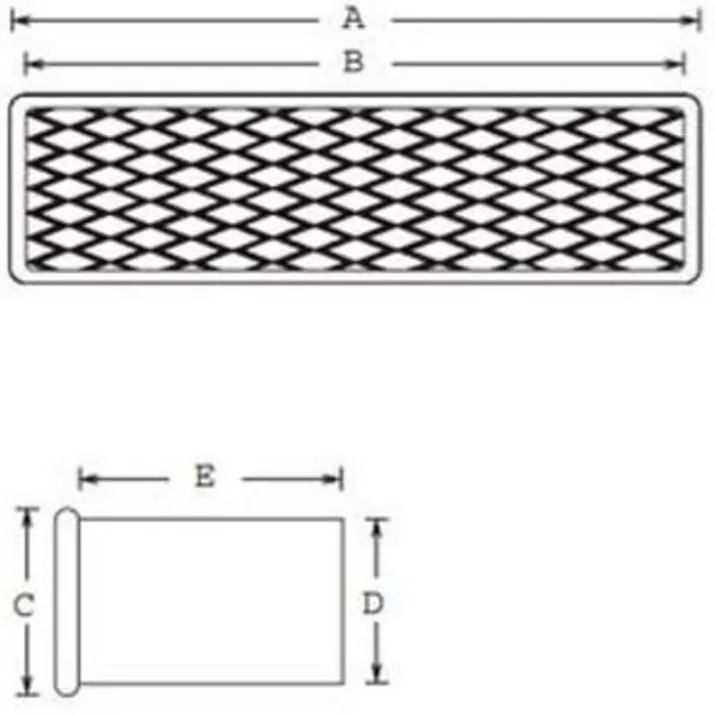 Duka murstensrist, 50x115 mm, galvaniseret