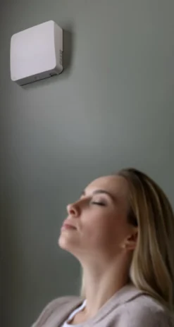 Duka One S6 ventilator med varmegenvinding, Ø160 mm, wi-fi, hvid