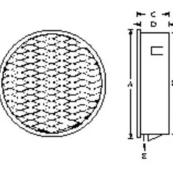 Duka udluftningsventil, Ø63 mm, galvaniseret