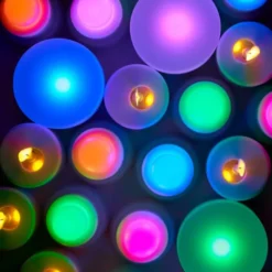 Duni Mini genopladelige LED indsats, farvet lys, 3 stk.