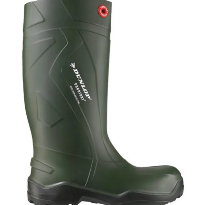 Dunlop Purofort+ gummistøvler O4, grøn, str. 37