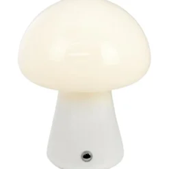 Dyberg Larsen Morkel genopladelig bordlampe, hvid