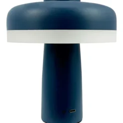 Dyberg Larsen Porter genopladelig bordlampe, blå