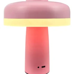 Dyberg Larsen Porter genopladelig bordlampe, lyserød