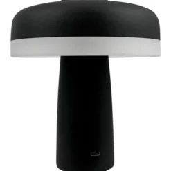 Dyberg Larsen Porter genopladelig bordlampe, sort