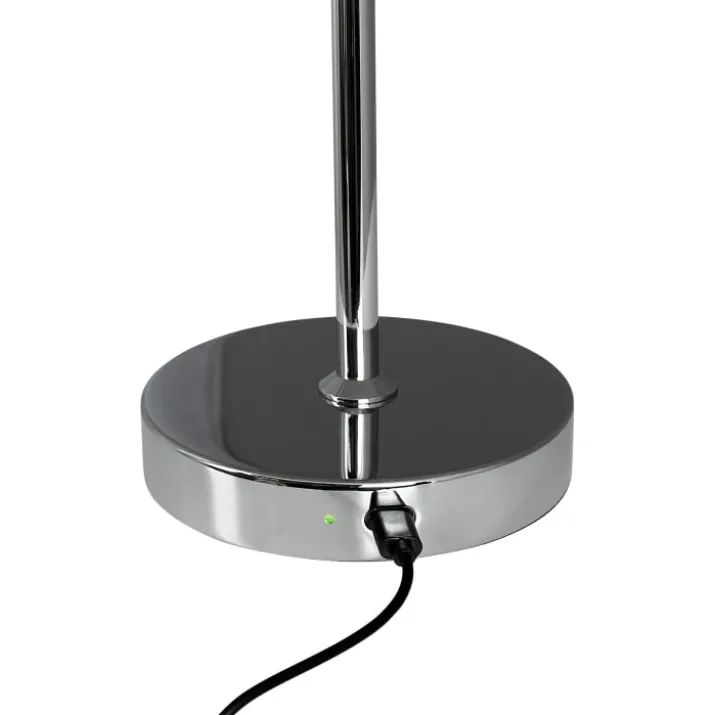 Dyberg Larsen Stockholm genopladelig bordlampe, krom