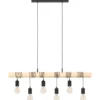 Eglo Townshend langbordspendel, 6 lamper, sort